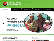 Tablet Screenshot of nurturingfitrahfoundation.com